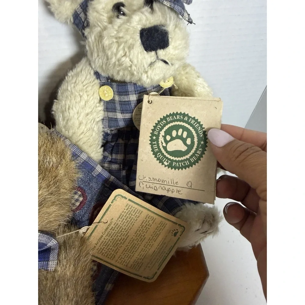 Boyds Bears Bearwear Plush Lot w/ Tags‎ Quilt Patch Archive Collection